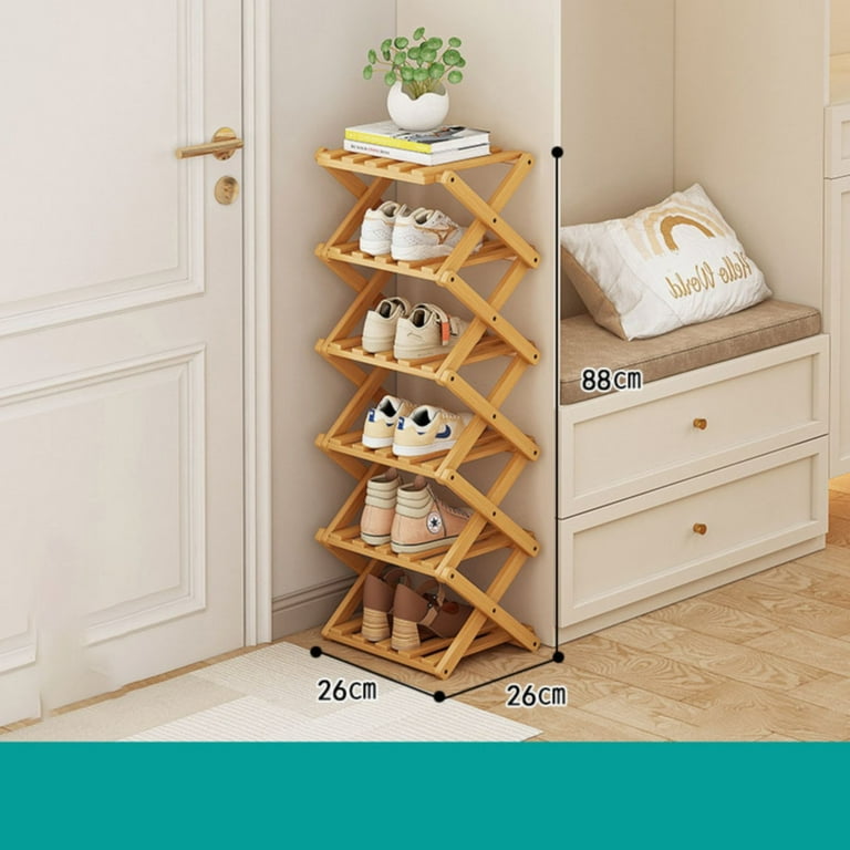 Bcfsvew Entrance Shoe Rack Foldable Vertical Shoe Storage Without Installation Independent Shoe Rack Living Room Closet Shoe Storage optional Multiple Wire Shelving Walmart