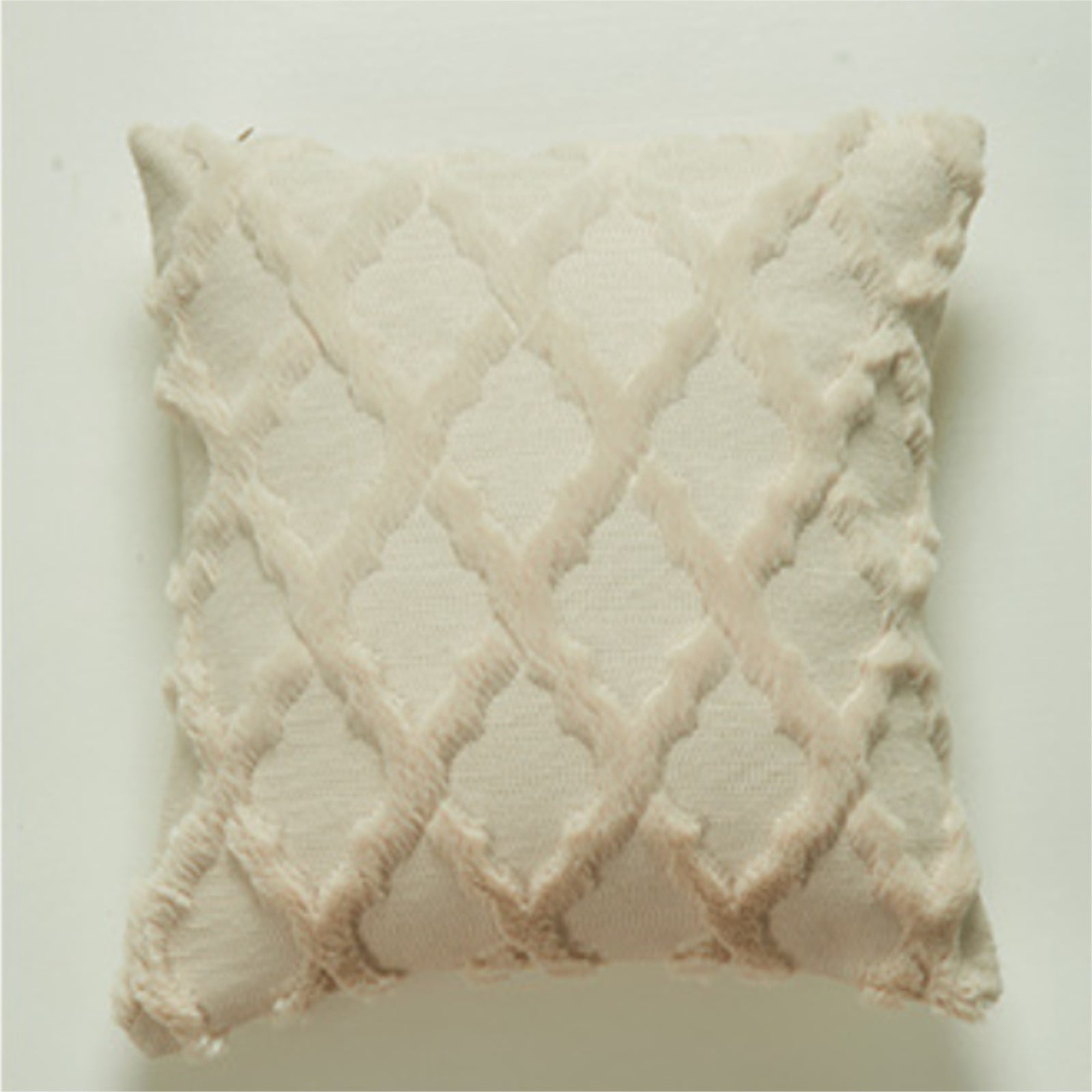 Bcfsvew Pillow Case Hot Sale Plush Strip Pillow Cover Geometric Rattan