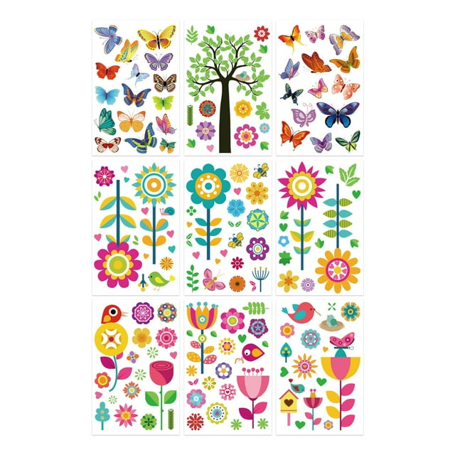 Bcfsvew Spring Stickers Spring Flowers Bedroom Living Room Home Wall