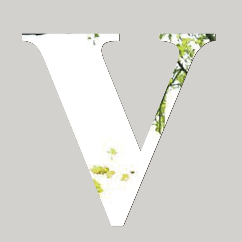 Bcfsvew Stickers Hot Sale Mirror Wall Sticker 26 Letters DIY Art Mural