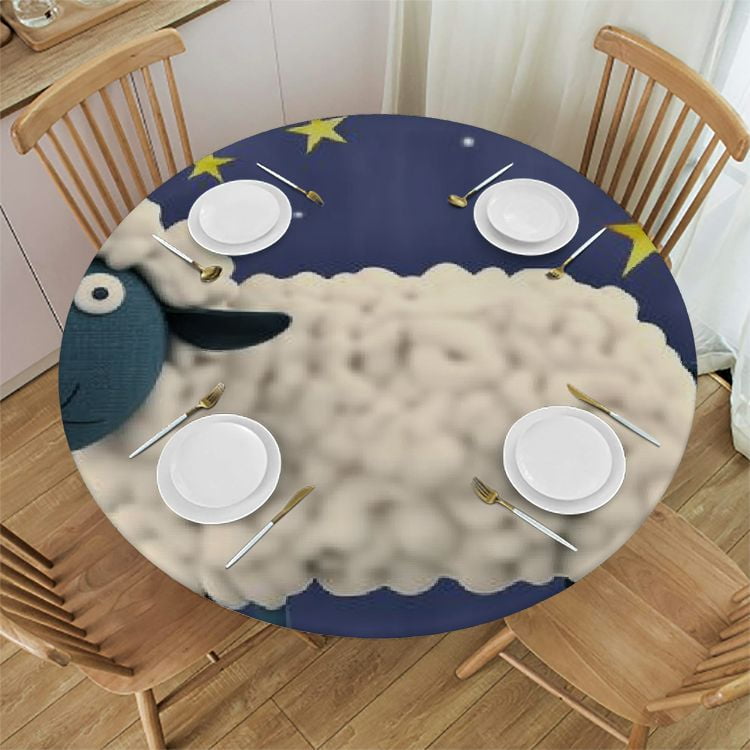 Bciig 1719038255981958 Round Table Cover Stain Resistant Washable