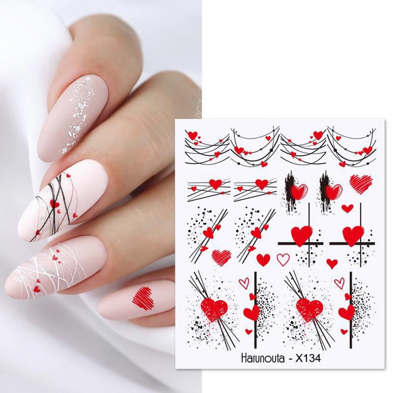 WOXINDA Summer Stickers for Nails Color Street Nails Strips Girls Toe Nail  Sticker Art Stickers Decal Tips Manicure DIY Hot Stamping Nail Foil 