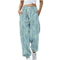 Bcresic Cinch Bottom Sweatpants with Pockets Fashion Printed Paperbag