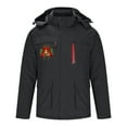 Bcresic Heated Jacket Men Rain Jackets Lightweight Waterproof Coat with