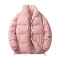 Bcresic Men's Reversible Jacket Trendy Solid Quilted Jacket Insulated