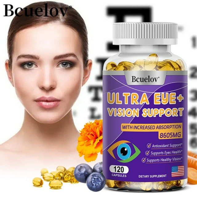 Bcuelov Eye Care Supplement with Lutein Supports Macular