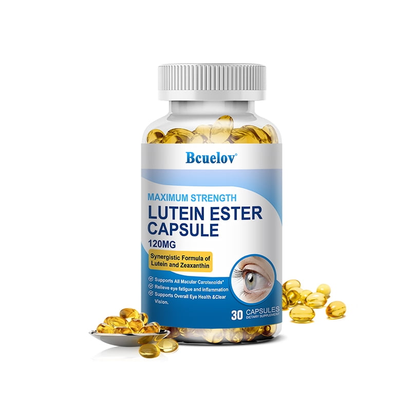 Bcuelov Lutein Esters Maximum Strength 120 mg with Zeaxanthin, Zinc