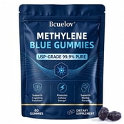 Bcuelov Methylene Blue Gummies,USP Grade, 5mg Per Serving,60 Count