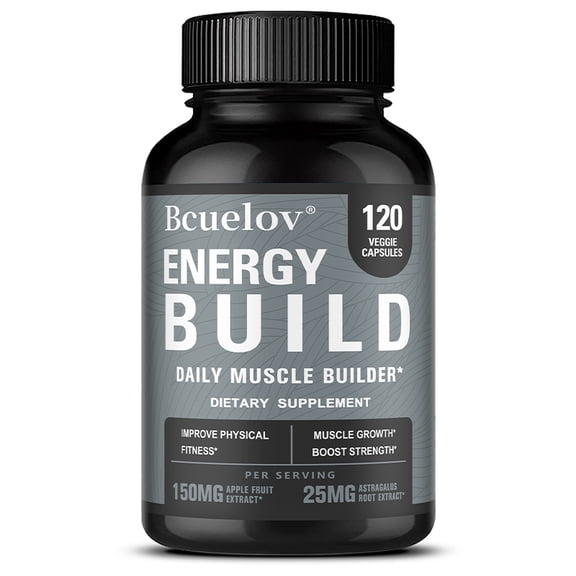 Bcuelov Mushroom Blend Supplement, Energy Build,Support Physical and Muscle,120 Capsules