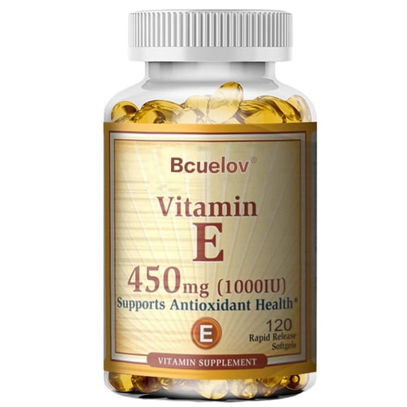 Bcuelov Vitamin E Supplement, Supports Antioxidant Health, 450mg,120 Softgels
