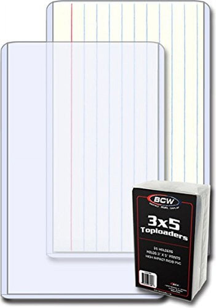 Semi-Rigid Plastic 3x5 Index Card Holder