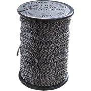 Bcy 62 Braided Center Serving Black/White .025 60 Yds.