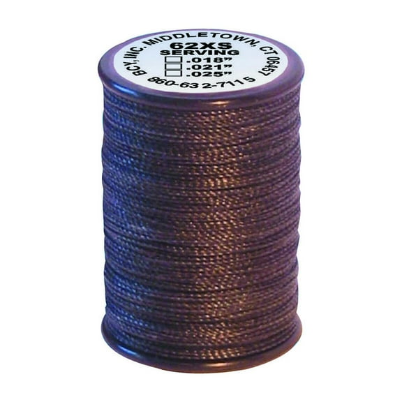 Bcy 62xs Braided Center Serving Black .025 60 Yds.