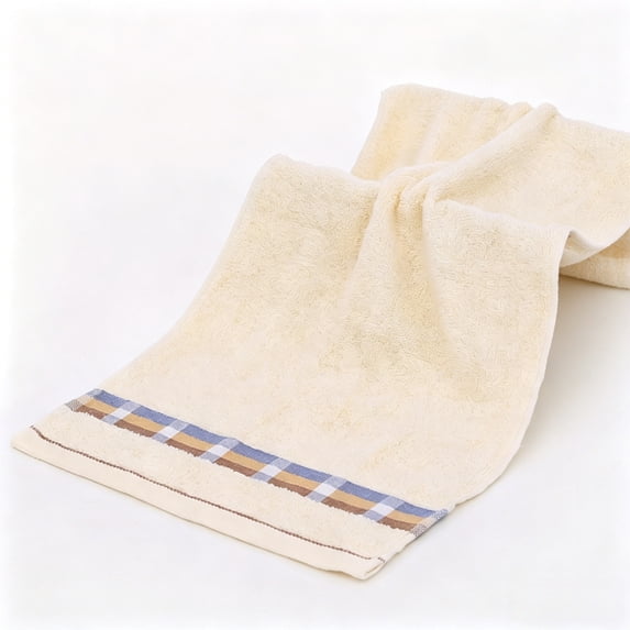 Bcylexb 100% Cotton Hand Towels, 13"x 29" Soft Striped Fach Towels Absorbent Quick Dry Bathroom Towels for Kitchen Gym Shower Household Towels