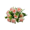 thumbnail image 1 of Bcylexb 11.8" Artificial Roses Flowers Bouquets for Valentine's Day, Fake Plants for Various Home Decor and Wedding, Multipurpose Faux Flowers, Pink, 1 of 7