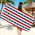 thumbnail image 1 of Bcylexb 28"x 55" 4th of July Beach Towels, Absorbent Machine Washable Quick Dry Swim Towels for Independence Day Beach Pool Decor Patriotic Essential, 1 of 6