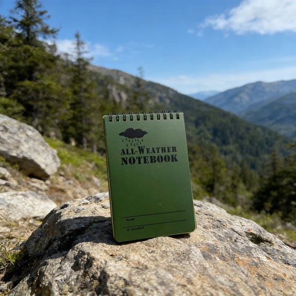 Bcylexb All-Weather Notebook Waterproof Journal For Outdoor Hiking, Top-Spiral Tactical Notepad , Field Survey Log Book for Camping Survival & Adventure Gear