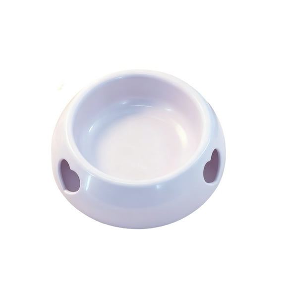 Bcylexb Anti-Tipping Heart-shaped Hollow-out Pet Bowls, Dog Bowls and Cat Bowls for Small Medium Large Pets, Gray