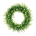 thumbnail image 1 of Bcylexb Baby's Breath Wreath for Front Door, Faux Silk Camellia with Leaves Spring Summer Greenery Flowers Wreath for Porch Garden Wall Window Outdoor Decor, 1 of 6