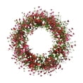 thumbnail image 1 of Bcylexb Baby's Breath Wreath for Front Door, Faux Silk Camellia with Leaves Spring Summer Greenery Flowers Wreath for Porch Garden Wall Window Outdoor Decor, 1 of 6