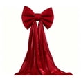 thumbnail image 1 of Bcylexb Extra Large Christmas Tree Topper Bow, 20"x120" Satin Finish with Long Flowing Streamers Elegant Christmas Tree Top Party Home Indoor Decoration, 1 of 6
