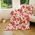 thumbnail image 1 of Bcylexb Fleece Throw Blanket, 29.5”x39.4" Soft Plush Fluffy Cow Print Blankets Warm Cozy Decorative Throw for Couch Sofa Bed Living Room, 1 of 2