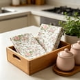 thumbnail image 1 of Bcylexb Floral Kitchen Towels 2 Pack, 16"x 24" Highly Absorbent Jacquard Tea Towels Printed Reusable Dish Towels Hand Towels for Counter Glass Gifting Housewarming, 1 of 6