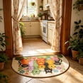 thumbnail image 1 of Bcylexb Half Round Door Mat, 16"x 24" Indoor Outdoor Entrance Rug Washable Low Profile Welcome Mat Cut Cat Mat for Kitchen Bedroom Bathroom Front Door Decor, 1 of 6