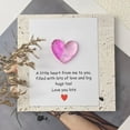 thumbnail image 1 of Bcylexb Heart Shape Gift Card Decoration for Valentine’s Day Birthday and Wedding, Party Gifts for Family, Home and Room Decor Present Greeting Card, Pink, 1 of 6