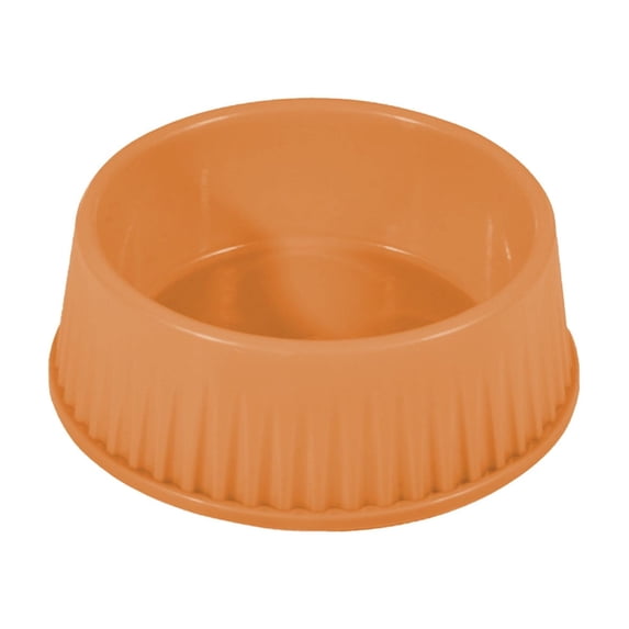 Bcylexb Non-Slip Large Capacity Plastic Dog Bowls, Easy to Clean Multi-Colored Pet Bowls, Suitable as Cat Water Bowls and Pet Food Bowls, Orange