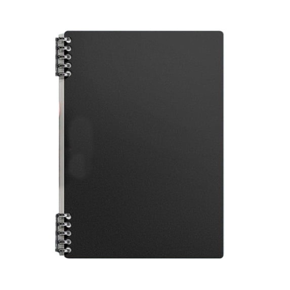Bcylexb PU Leather Discbound Notebook With Gold Disc Rings, Refillable A5 Planner Cover with Lined Paper Inserts, Customizable Work Diary Organizer for Men Women