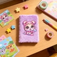 thumbnail image 1 of Bcylexb Plush Journal Notebook, Fluffy Fuzzy Soft Cover Journal With Cute Cartoon Animal Designs for Students Teens Gift Writing Stationery, 1 of 6
