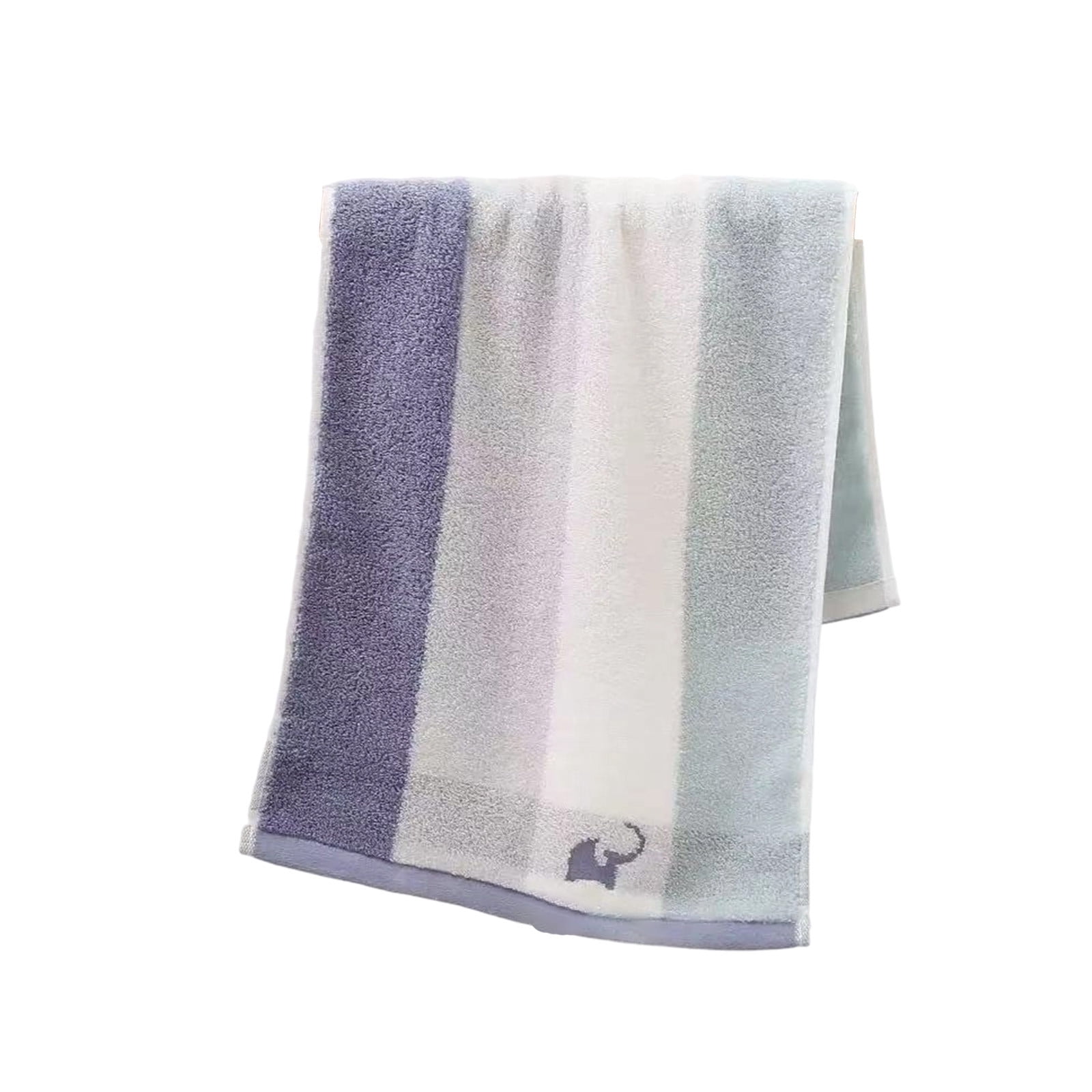 Bcylexb Rainbow Stripe Cotton Hand Towels, 13"x 30" Minimalist Color Soft Face Towels Bath Gym Spa Towels Quick Dry Absorbent