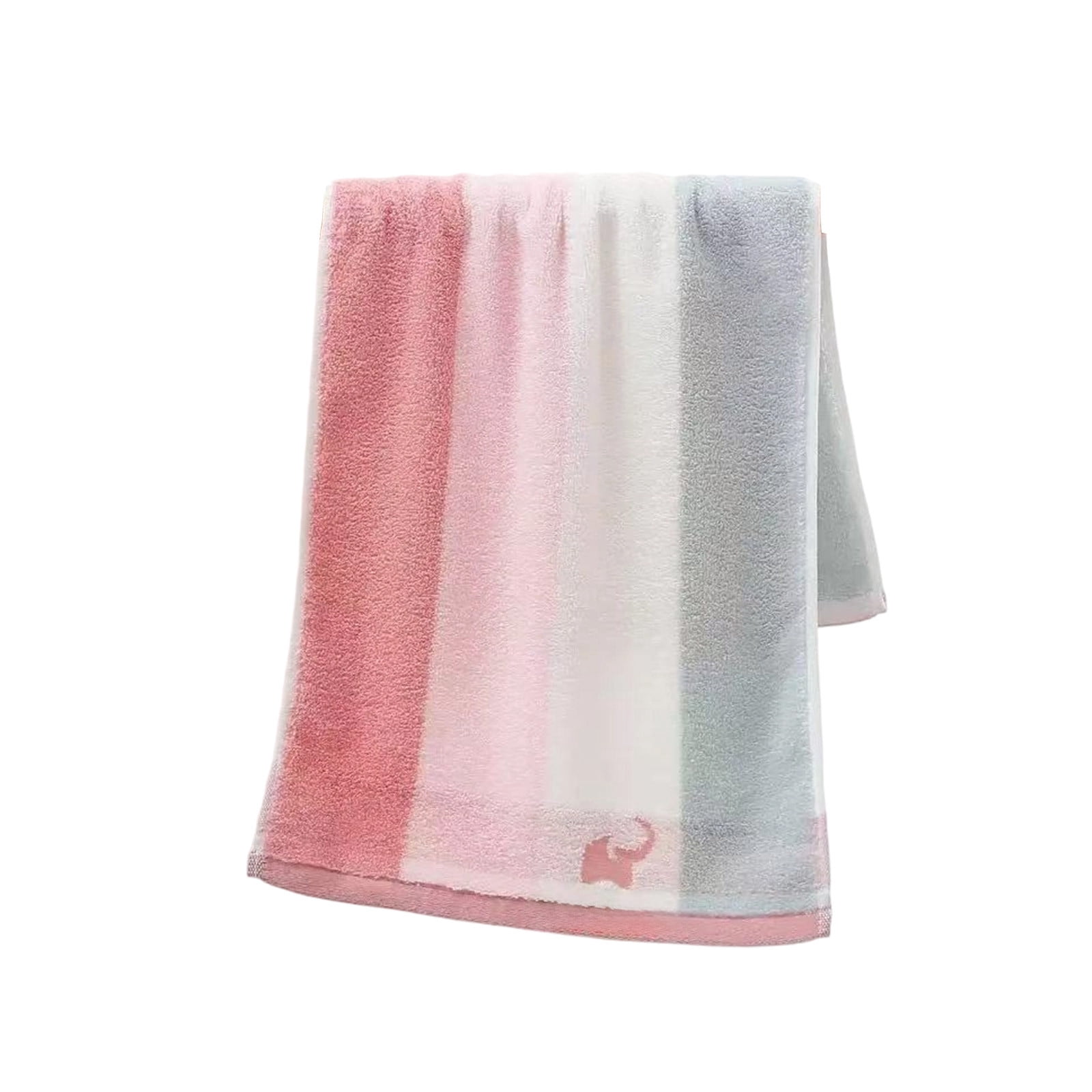 Bcylexb Rainbow Stripe Cotton Hand Towels, 13"x 30" Minimalist Color Soft Face Towels Bath Gym Spa Towels Quick Dry Absorbent