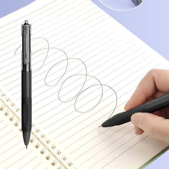 Bcylexb Retractable Click Gel Ballpoint Pens, Non-Slip Soft Grip Fine Point Black Ink Neutral Pens Smooth Business Office Staff Student Classroom Journal Writing