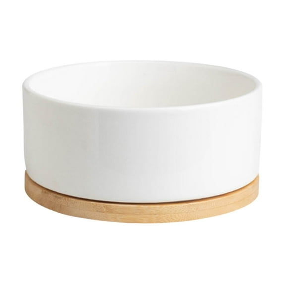 Bcylexb USB Heated Ceramic Water Bowls for Pets – Thermostatic Water Dispenser Keeps Water Warm in Winter for Cats and Dogs, White