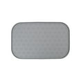 thumbnail image 1 of Bcylexb Waterproof Dog Bowl Mat, Rectangular Silicone Pet Placemat Defend Spill and Slide, Easy Clean Cat Food Mat (17.3" x 10.6", Gray), 1 of 6