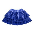 thumbnail image 1 of BdTemWBs Girls Sequin Skirt Sparkly Stretchy Glitter High Waisted A-Line Mini Skirts Carnival_Performance Co_stume Multi-Layered Pleated Skirts, 1 of 2