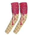 thumbnail image 1 of BdTemWBs Ice_Cream Baseball Arm Sleeves Cone, Compression Arm Sleeves for Kids, Adjustable Fit Lightweight Comfy Outdoor Detachable Sleeves Sport Baseball Football - Hot Pink,15-20 Years, 1 of 2