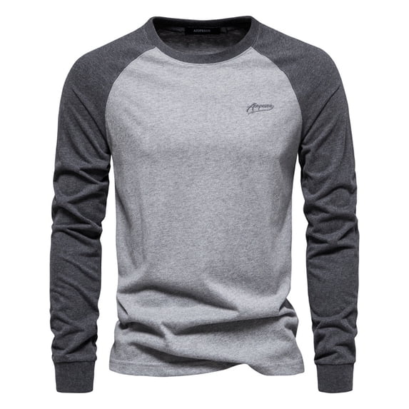 BdTemWBs Mens Raglan T-Shirt - Long Sleeve Casual Baseball Shirt Men Fashion Lightweight Pullover Shirts Basic Tops for Spring Fall