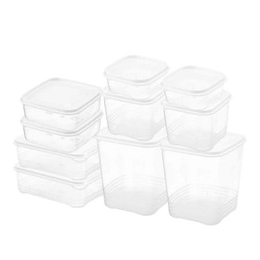 Bdday 10 Pcs Airtight Food Storage Container Set - Bpa Free Clear Plastic Kitchen and Pantry Organization Meal Prep Lunch Container