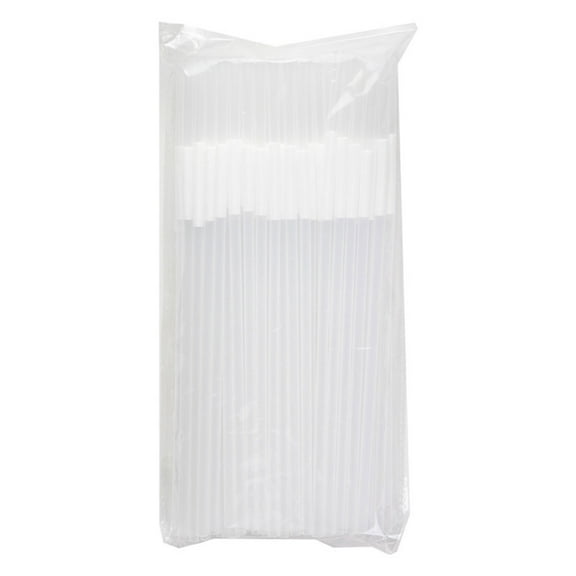 Bdday 100 Disposable Straws for Parties and Other Pack- Disposable Plastic Straws 6x 260mm