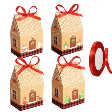 Bdday 24 Sets Of Christmas House Candy Boxes Small Gift Boxes Packaging Boxes Christmas House Paper Boxes Packaging Boxes Gift Boxes