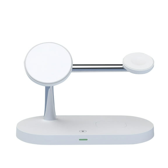 Bdday 5-in-1 Double Coil Wireless Charger For Mobile Phone 15w Fast Charging For Watch Earphones