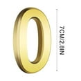 thumbnail image 1 of Bdday Baby Room Decor 3 Inch Gold Modern House Numbers Mailbox Numbers 0-9 Self-Adhesive Street Door Home Address Metal Numbers for Outside Or Inside Signs Easy Install Bedroom Decor, 1 of 2