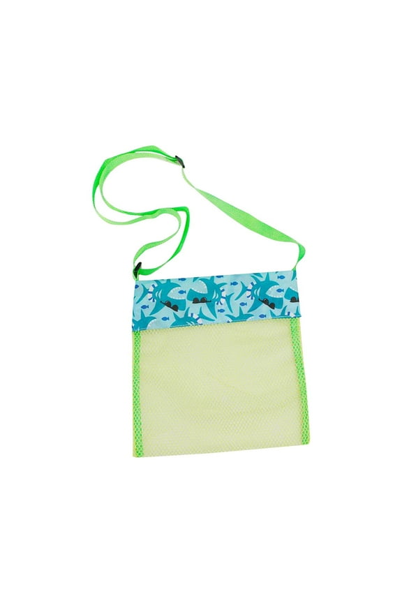 Beach Toy Mesh Beach Bag Shell Bag Seashell Bag Sand Toy Mesh Bag Shell Collecting Bags Totes for Beach Accessories Storage Bag with Adjustable Carrying Straps for Boys and Girls
