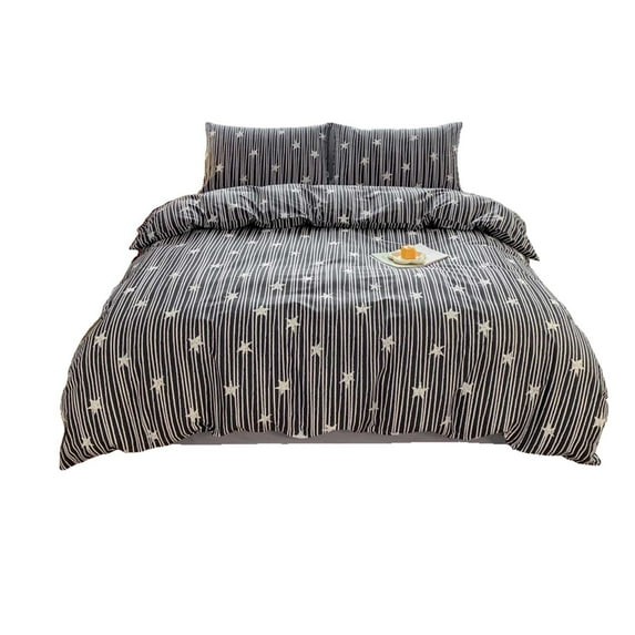 Bdday Bed Four Piece Gift Set Home Textile Sanding Four Piece Fashion Austerity Style Comforter Set