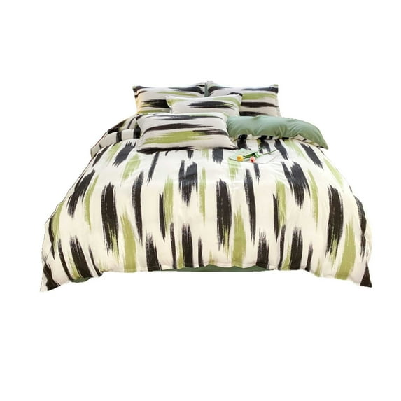 Bdday Bed Four Piece Gift Set Home Textile Sanding Four Piece Fashion Austerity Style Comforter Set