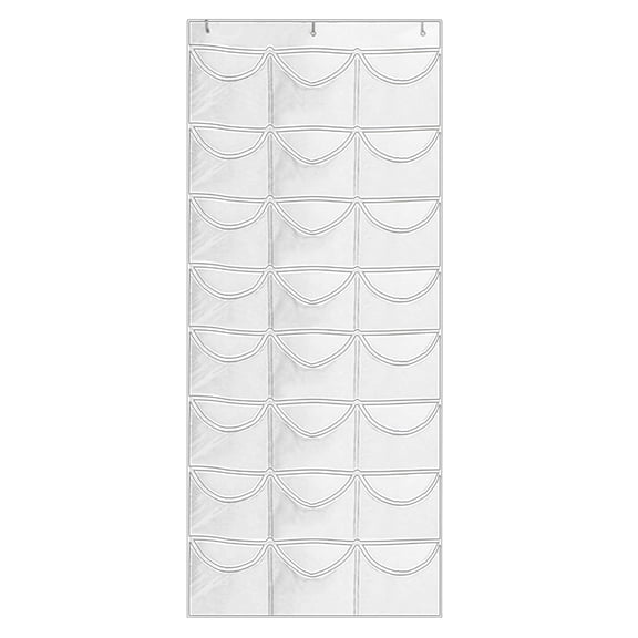Bdday Under Bed Storage 24 Pockets Hat Rack for Baseball Caps, Baseball Hat Organizer for Wall/Over The Door, Caps Hat Hanger for Closet with Large Clear Pockets & 3 Hooks, Hat Storage for Bedroom