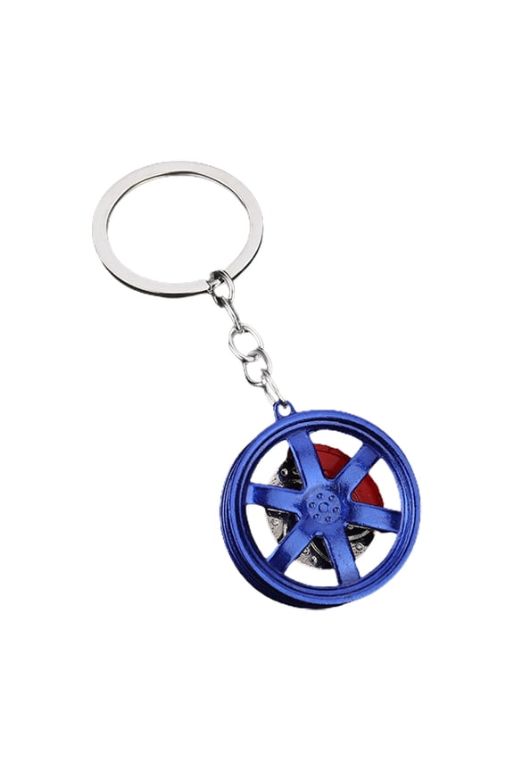 Bedroom Wall Decor Male and Female Small Gift Pendants Car Keychain Alloy Car Wheel Keychain Tire Rim Keychain Car Parts Model Key Chains Car Keyring Pendant